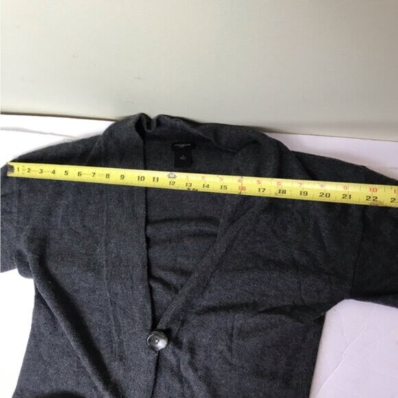 Ann Taylor Y2K Wool Round Hem Ballon Sleeve Cardigan Sweater Top Button Oversize - Picture 10 of 14